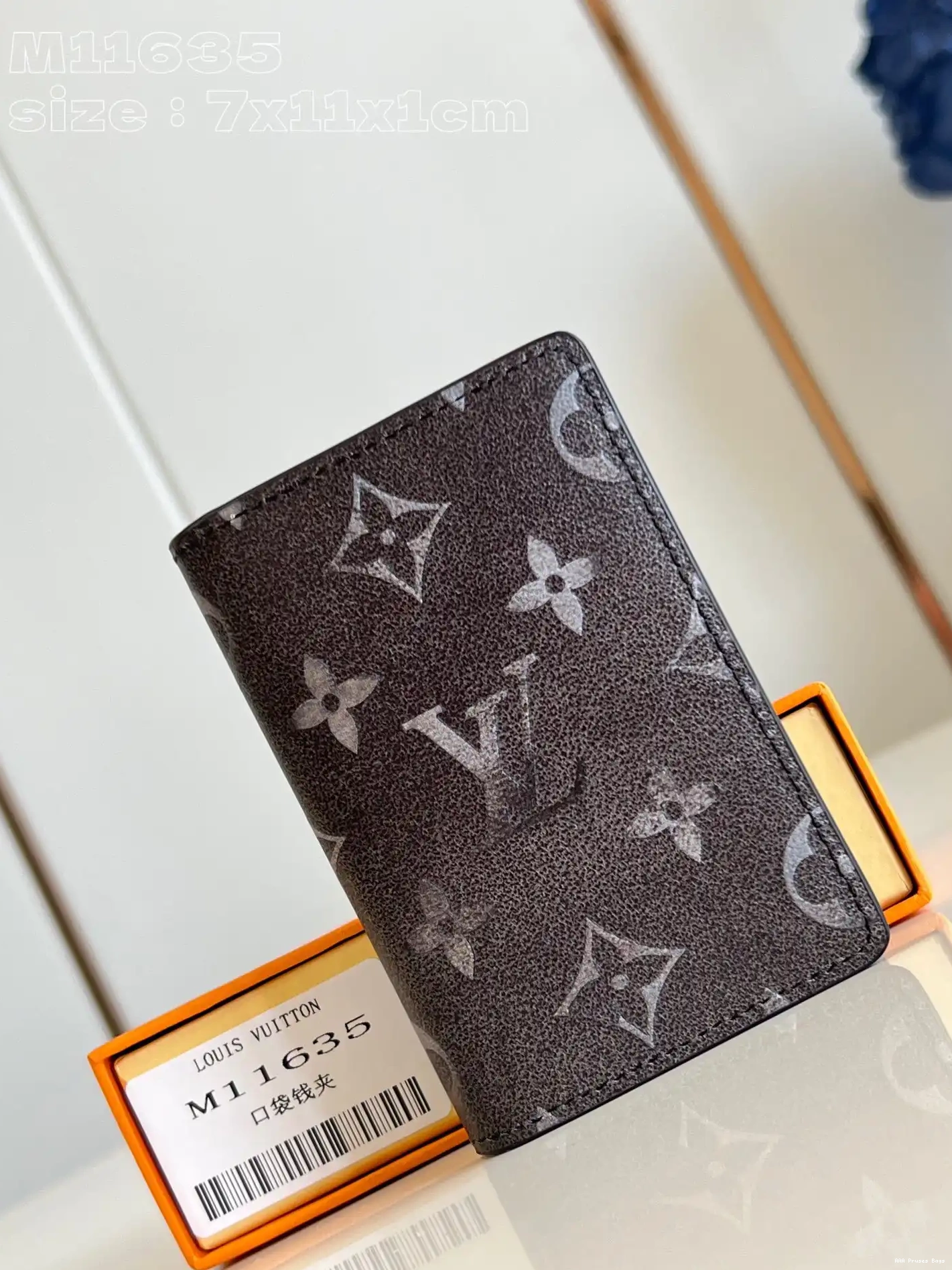 AAA Pruses Bags Pocket LOUIS cm VUITTON Organizer-7.5*11.1*1 0603